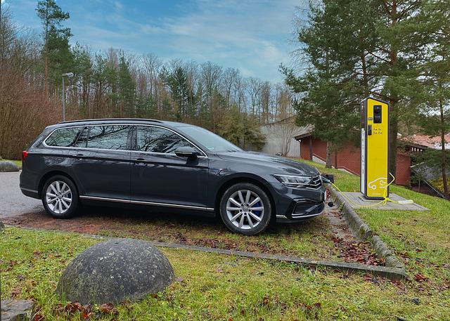 estate car electric charging outside