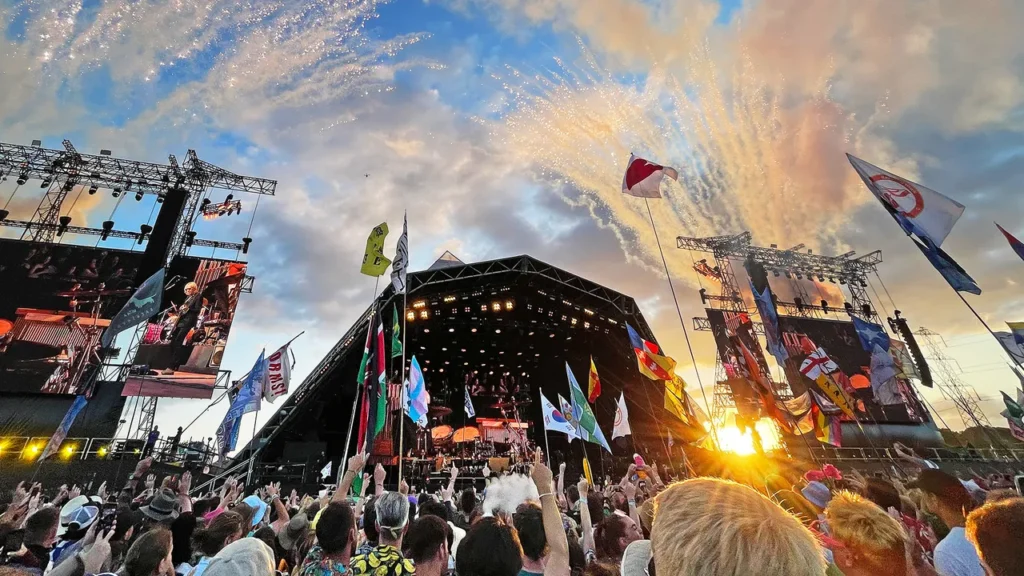 image of the Glastonbury Music Festival